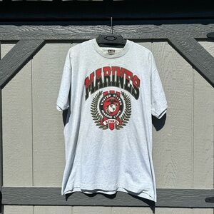 Vintage United States Marines Retired Graphic T-Shirt | USMC Military Tee